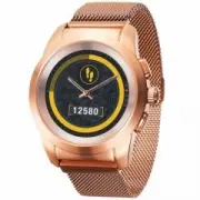 MYKRONOZ ZeTime Petite Elite Brushed Pink Gold Milanese