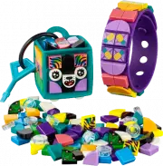 Lego Браслет и бирка для сумки «Неоновый тигр» - DOTS № 41945