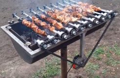 Мангал с электроприводом своими руками